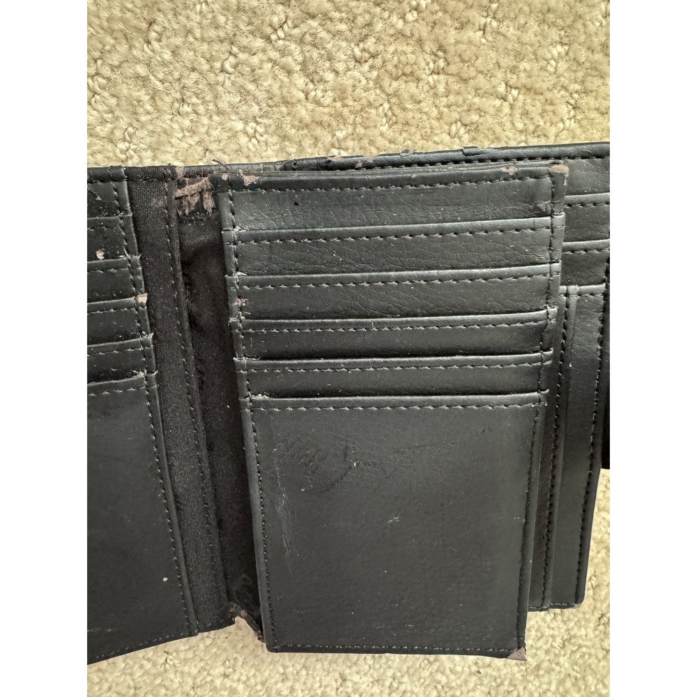 GIANI BERNINI Black Genuine Leather Nautical 18 Card Slots Kiss Lock Wallet - Picture 9 of 9